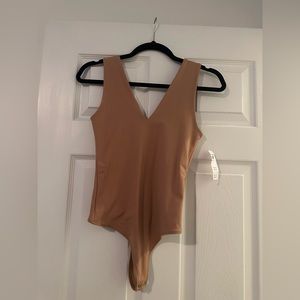 Tan Abercrombie bodysuit XS new with tags